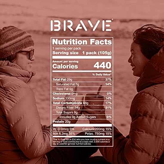 BRAVE Overnight Oats - Organic Instant Frühstück Oatmeal with Cacao, Kaffee, Hemp & Chia Seeds - High Protein and Fiber, No Added Sugar, Gluten Free (Mocha Chip, 3.7oz x 10 Pack) 663060135