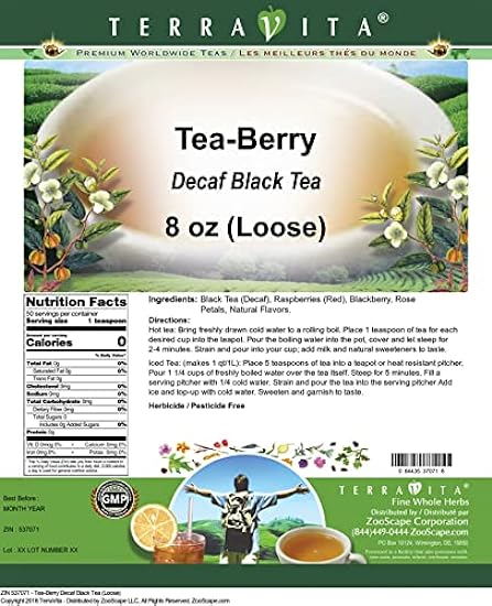 Tea-Berry Decaf Schwarz Tee (Loose) (8 oz, ZIN: 537071) - 3 Pack 329013383