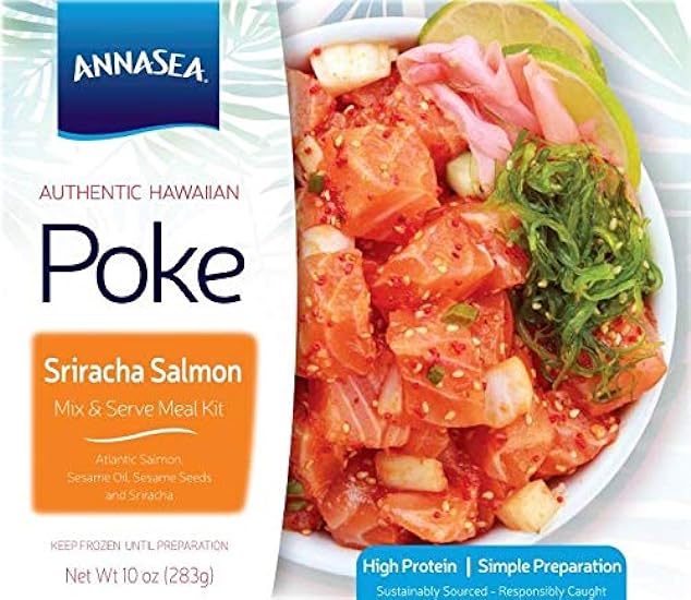Annasea Frozen Poke Kit (Sriracha Salmon) - 4 Pack 5862