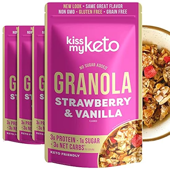 Kiss My Keto Granola Cereal – Strawberry Vanilla Keto G