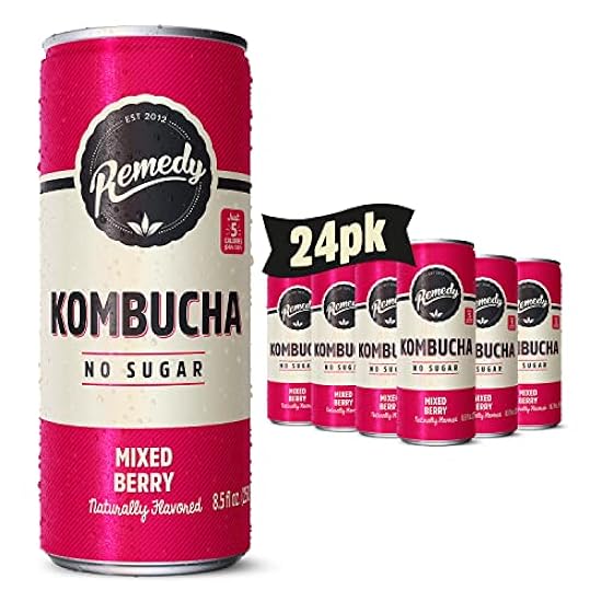 Remedy Kombucha Tee Organic Drink - Sugar Free, Keto, V