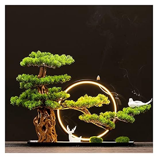 luckxuan Artificial Bonsai Tree 17 Inches Artificial Bo