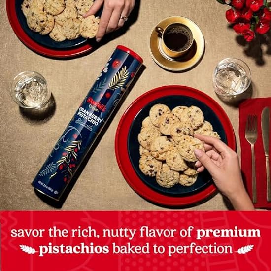David´s Cookies Cranberry Pistachio Biscuits 2-Pack - Gourmet Snacks & Bakery Treats - Ideal Cookie for Snacking and Gifting - Delicious Delightful Food Gift for Kids and Adults for Any Occasions 747823406