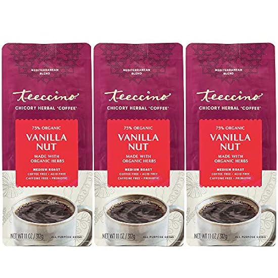 Teeccino Vanilla Nut Chicory Kaffee Alternative - Groun