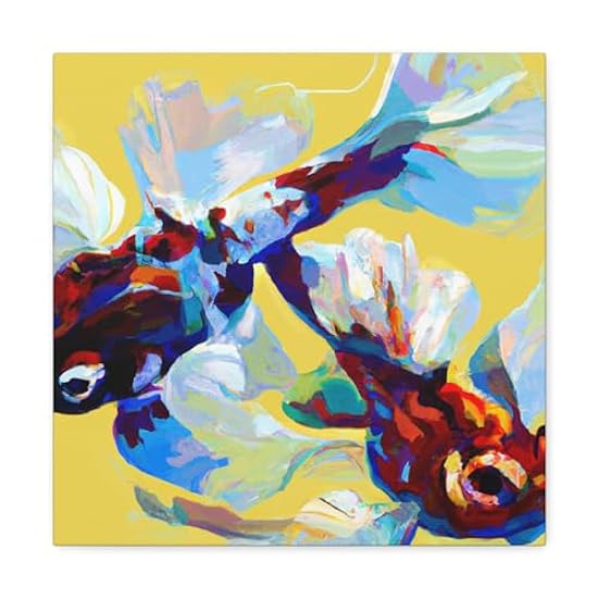 Killifish Regal Splendor - Canvas 16″ x 16″ / Premium G