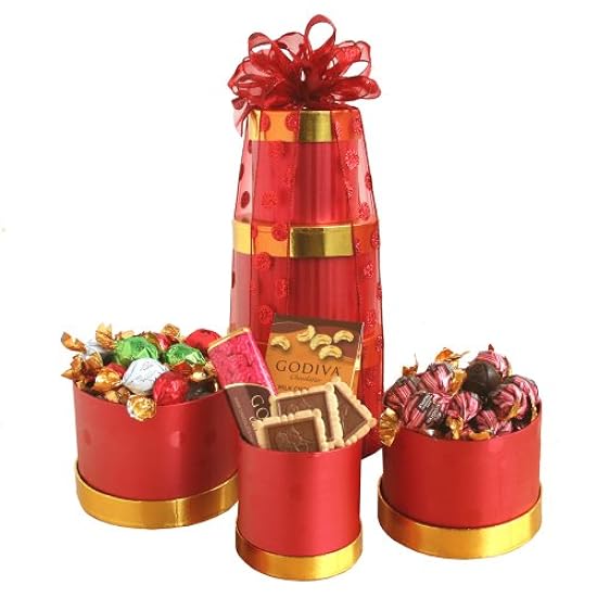 California Delicious Holiday Gift Tower Containing Godiva Schokolade, 6 Pound 731415299