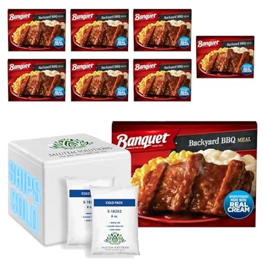 Salutem Vita - Banquet Backyard BBQ Frozen Single Serve Meal, 10.45 Ounce - Pack of 8 470884459