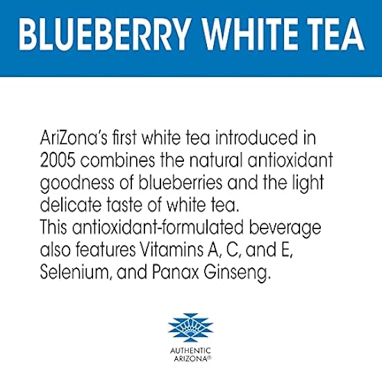 AriZona Premium Brewed Blauberry Weiß, 20 Fl Oz, Pack of 24 562401483