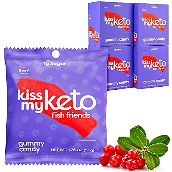 Kiss My Keto Gummies Candy – Low Carb Candy Gummy Fish,