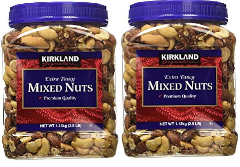 Signatures Kirkland, 2 Tubs (Fancy Mixed Nuts, 2.5 LB) 