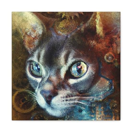 The Steampunk Abyssinia - Canvas 16″ x 16″ / Premium Gallery Wraps (1.25″) 313904902