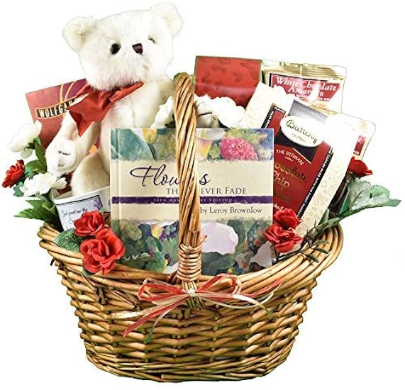 Gift Basket Village - Comfort Care Package: Gourmet Wafers, Cookies, Nuts, Mocha Mix, and Book, Thoughtful Sympathy Gift, Handcrafted in the USA 642844762