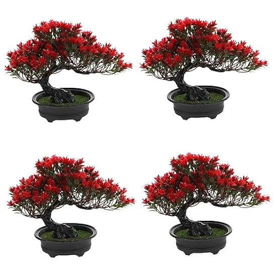 Ciieeo 4pcs Simulation Welcome Pine Outdoor Planter Pots Rot Bonsai Tree Fake Plant Household Pin Tree Decoration Christmas Decorations House Plants Child The Flowers Plastic Material 744057576