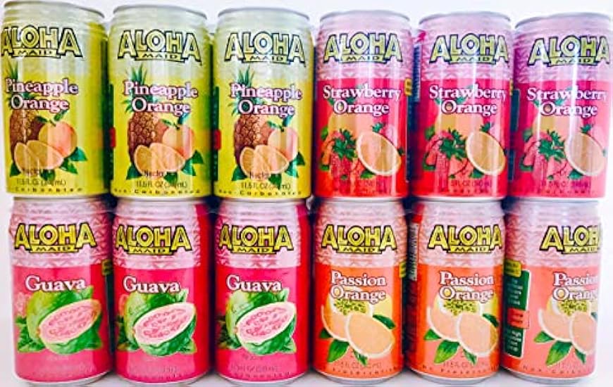 Aloha Maid Juice 11.5-Ounce (Pack of 24) (Assorted Pack