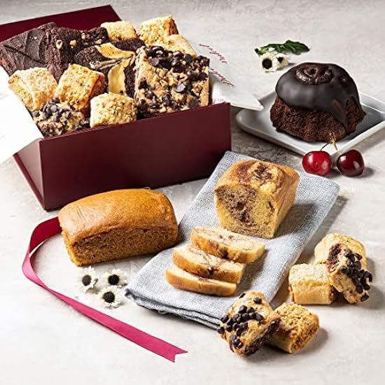 Dulcet Gift Baskets Sumptuous Bakery Sampler of Sweets Gift Box including a Schokolade Cake Great Gift for Holidays, Corporate Gifting & any Occasion with Friends, Family, Him, Her & Parents 52607497