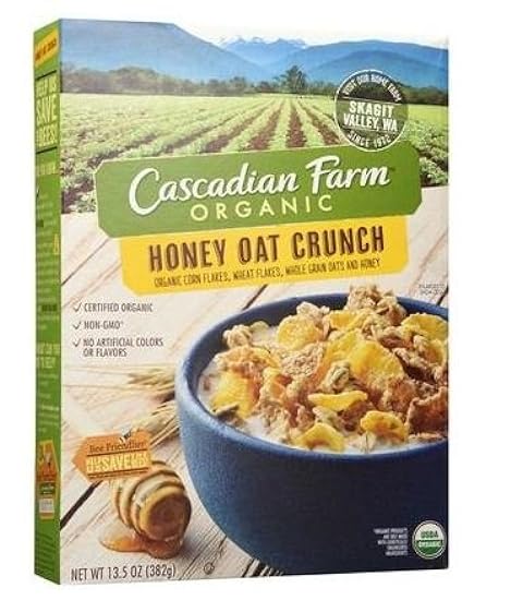 Cascadian Farm Organic Honey Oat Crunch Cereal - 13.5 o