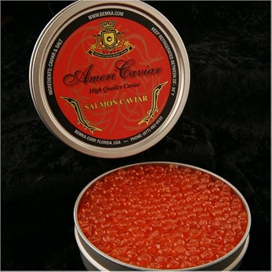 Salmon Caviar 2 oz - Ikura American Keta Sushi Grade 66
