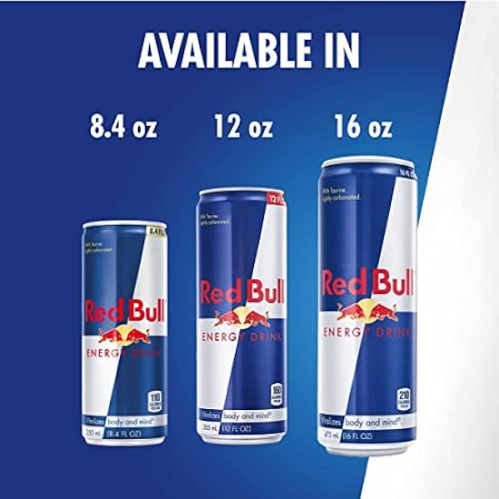 Red Bull Energy Drink, 12 Fl Oz, 24 Cans (6 Packs of 4) 237612126