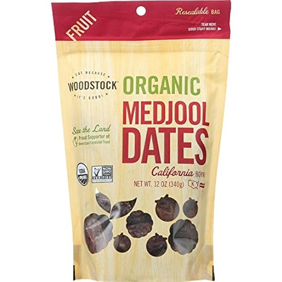 Woodstock Organic Medjool Dates - Case of 8 - 12 oz. 24