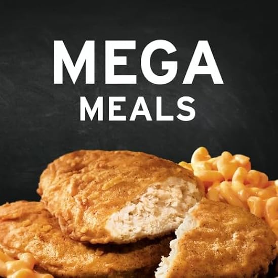 Salutem Vita - Banquet Mega Meals Boneless Fried Chicken Frozen Dinner, 12 oz - Pack of 8 491071444