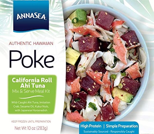 Annasea Frozen Poke Kit (California Roll Ahi) - 4 Pack 