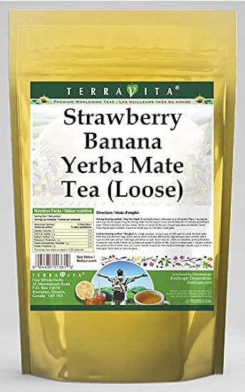 Strawberry Banana Yerba Mate Tee (Loose) (8 oz, ZIN: 56