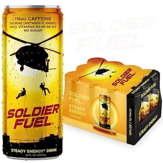 Soldier Fuel SteadyEnergy drink | Caffeine + Extra B Vi