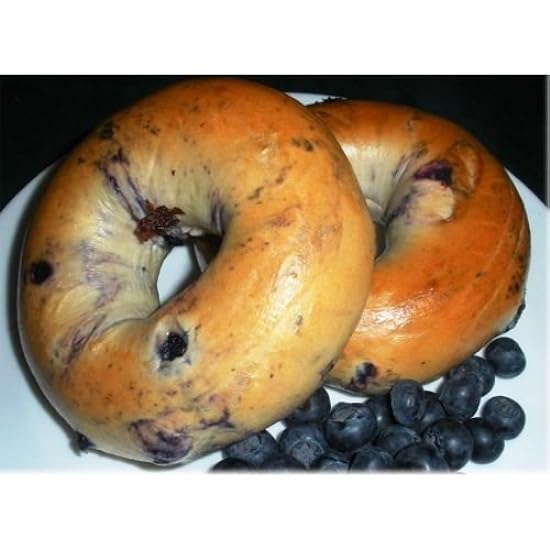 Burry Foodservice Thaw and Sell Sliced Blauberry Bagel, 4 Ounce - 36 per case. 661158715