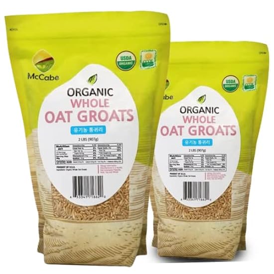 McCabe Organic Whole Oats Groats - Whole Grain Oats 2Lb