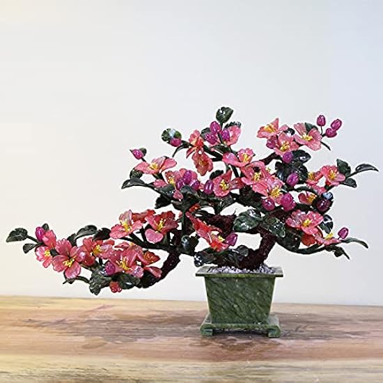 Artificial Bonsai Tree Artificial Bonsai Living Room Jade Peony Flowerpot Ornaments Fortune Tree Feng Shui Ornaments for Home Office Porch Lucky Gift Simulation Bonsai Trees (Farbe : C) (B WQ) 564066401