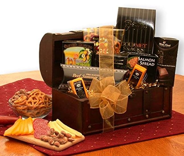 Elegant Gift Basket: The Gourmet Connoisseur Gift Chest 19133228