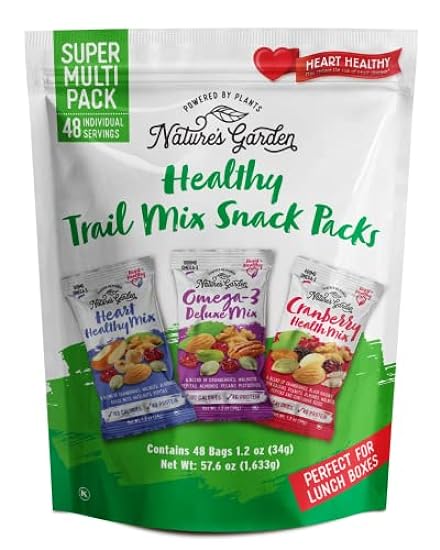 Nature´s Garden Healthy Trail Mix Snack Pack - | Premium Nuts and Seeds | Delicious Healthy Trail Mix Snack - Food Allergy Free, Multi-Pack - ​28.8 oz (Pack of 2) 720517647