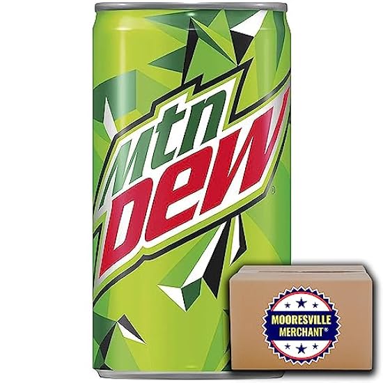 Mountain Dew Citrus Soda, 7.5 fl oz, 18 Mini Cans with 