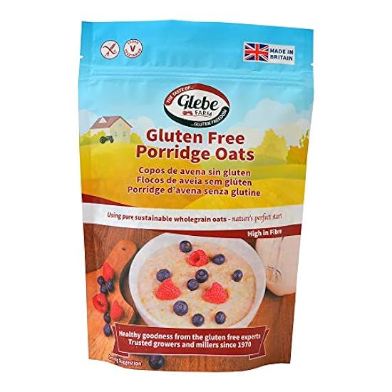 Glebe Farm Gluten Free Porridge Oats 450g - Pack of 6 7