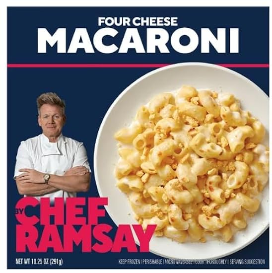 Salutem Vita - Gordon Ramsay Four Cheese Macaroni Bake, Frozen Meals, 9.5oz - Pack of 10 726139464