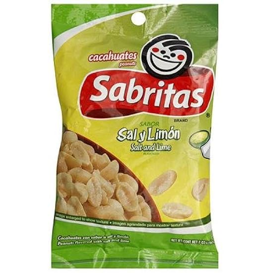 Sabritas Salt and Lime Peanuts, 7 oz (Pack of, 12) 1227