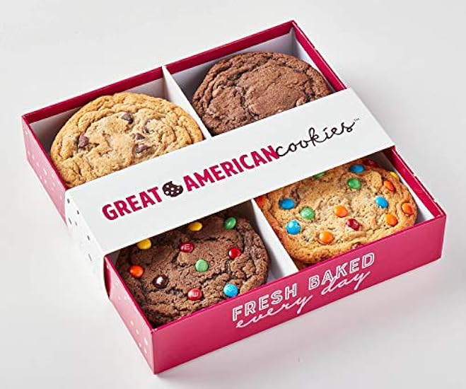 Great American Cookies - 12 Schokolade Assorted Box Fresh Baked Assorted Cookies - Baked Daily, Hand Scooped and Never Frozen - Great for birthday, graduation, parties, or special events 883908285