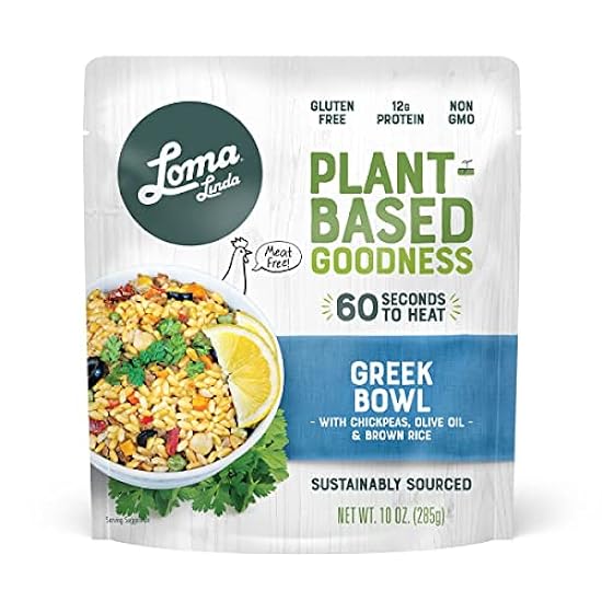 Loma Linda - Plant-Based Complete Meal Solution Packets (Greek Bowl (10 oz.), 12 Pack) 363269947