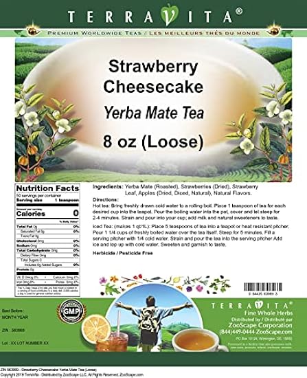 Strawberry Cheesecake Yerba Mate Tee (Loose) (8 oz, ZIN: 563969) - 2 Pack 780022931
