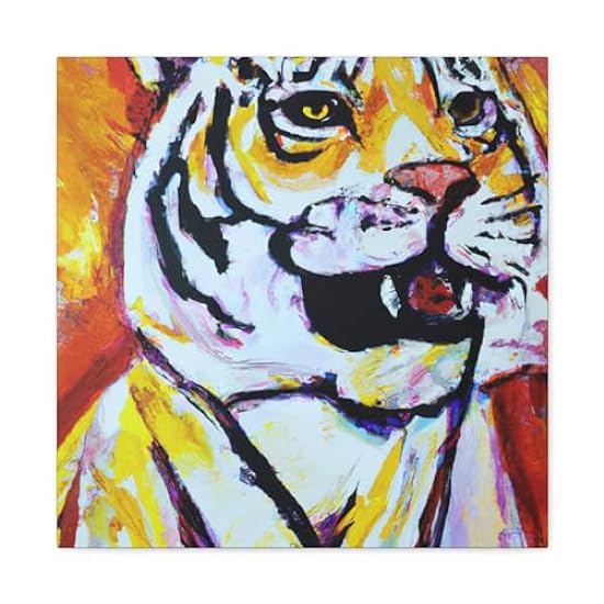 Tiger in the Jungle - Canvas 16″ x 16″ / Premium Gallery Wraps (1.25″) 485615353