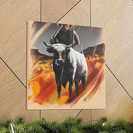Cattle Branding Landscape - Canvas 16″ x 16″ / Premium Gallery Wraps (1.25″) 525829142