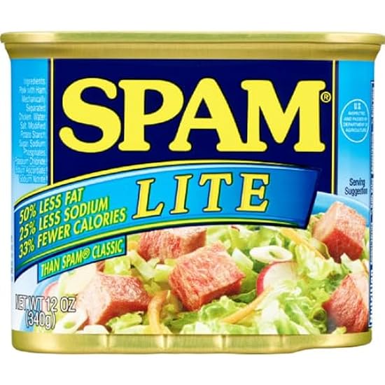 Spam Lite, 12 Ounce Can (Pack of 12) 898386565