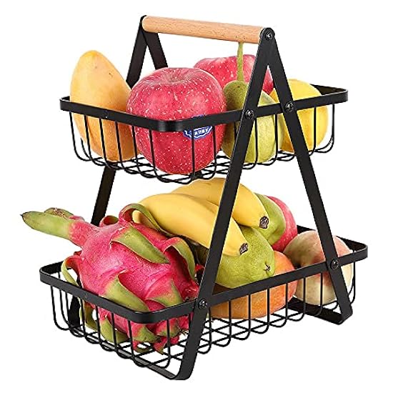 2-3 Tier Fruit Basket, Removable Fruit Basket for Kitch