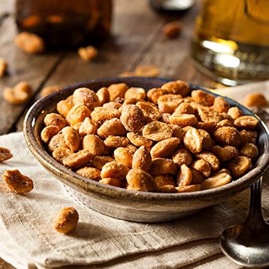 BBQ Honey Roasted Peanuts by It´s Delish, 10 lbs Bulk | Gourmet Peanut Nuts in Honey Sugar Coating and Barbecue Seasoning, Sweet & Savory Nut Snack - Vegan, Kosher Parve 276224562