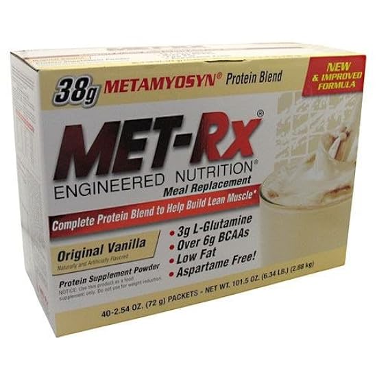Met-Rx Meal Replacement - Vanilla - 40 Pack 771649844