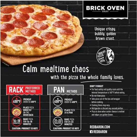 Salutem Vita - Rot Baron Brick Oven Pepperoni Frozen Pizza 17.89 - Pack of 8 991893708