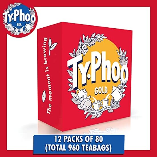 Typhoo Tee Gold Blend (Case of 12, Total 960 Teabags) 565492819