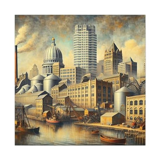 City of Lakescapes - Canvas 36″ x 36″ / 1.25