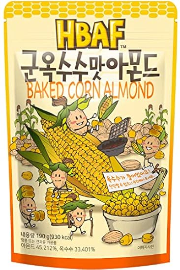 [Official Gilim HBAF] 5 Flavors Almonds Baked Corn 190g, Roasted Onion 190g, Honey Butter 190g, Spicy Buldak 190g, Garlic Bread 190g, Healthy Korean Almond, Nutritious Snack Gift Party Pack 28498800