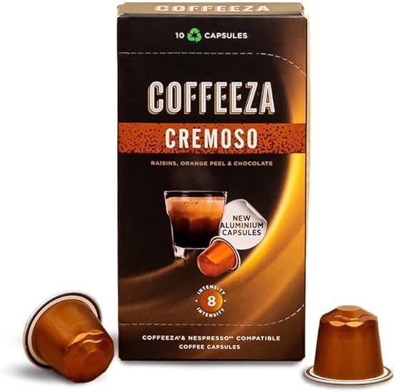 COFFEEZA Cremoso Aluminium Capsules, Intensity 8/10 Nes